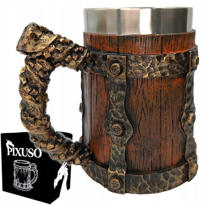 PIXUSO alaus bokalas 500 ml – originali dovana vyrui, tėčiui