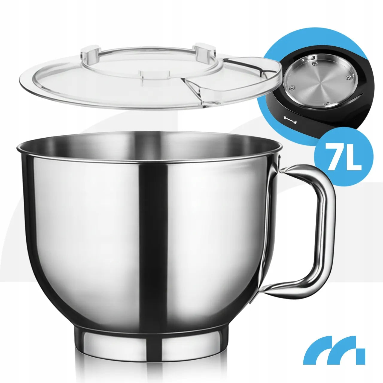 Planetarinis virtuvės kombainas MaltecChef4000W-BL 2000W, 7L dubuo