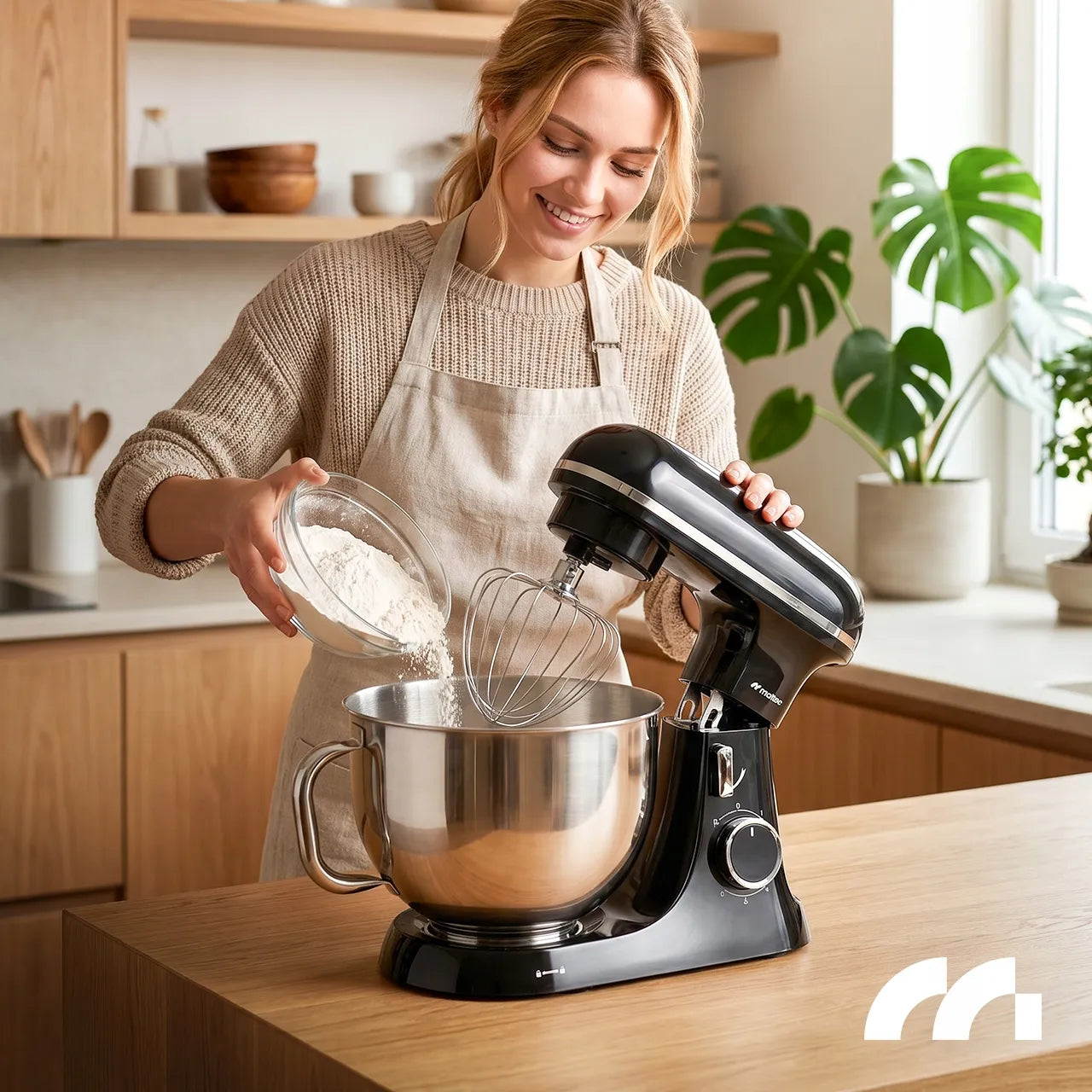Planetarinis virtuvės kombainas MaltecChef4000W-BL 2000W, 7L dubuo