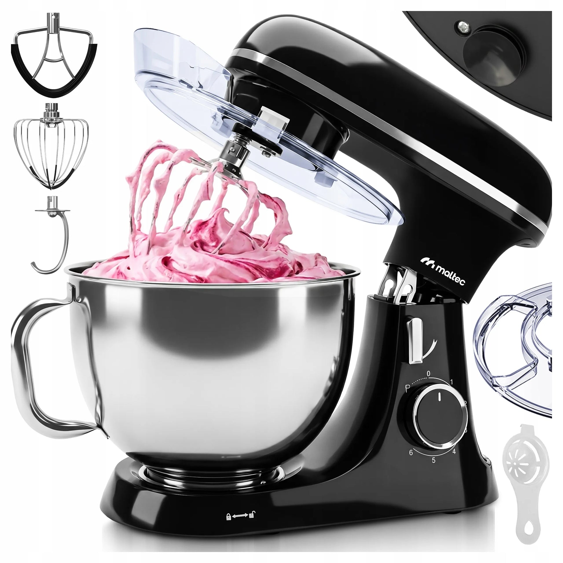 Planetarinis virtuvės kombainas MaltecChef4000W-BL 2000W, 7L dubuo
