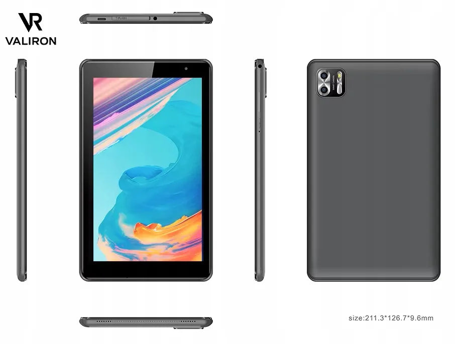 Planšetė VALIRON Tab 8 LTE Android 14 4GB RAM 64GB + 512GB IPS GPS Wifi