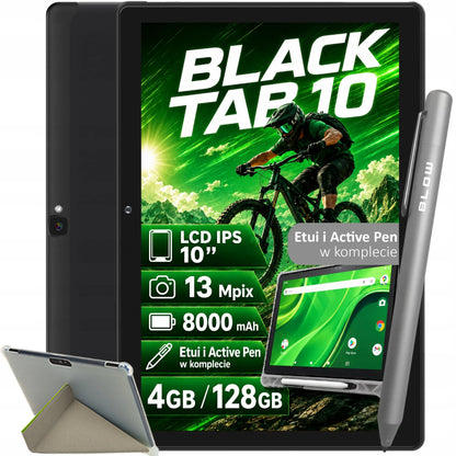 Planšetinis kompiuteris BLOW BlackTAB10 10" LTE 4/128GB 8000 mAh WiFi GPS SIM juodas