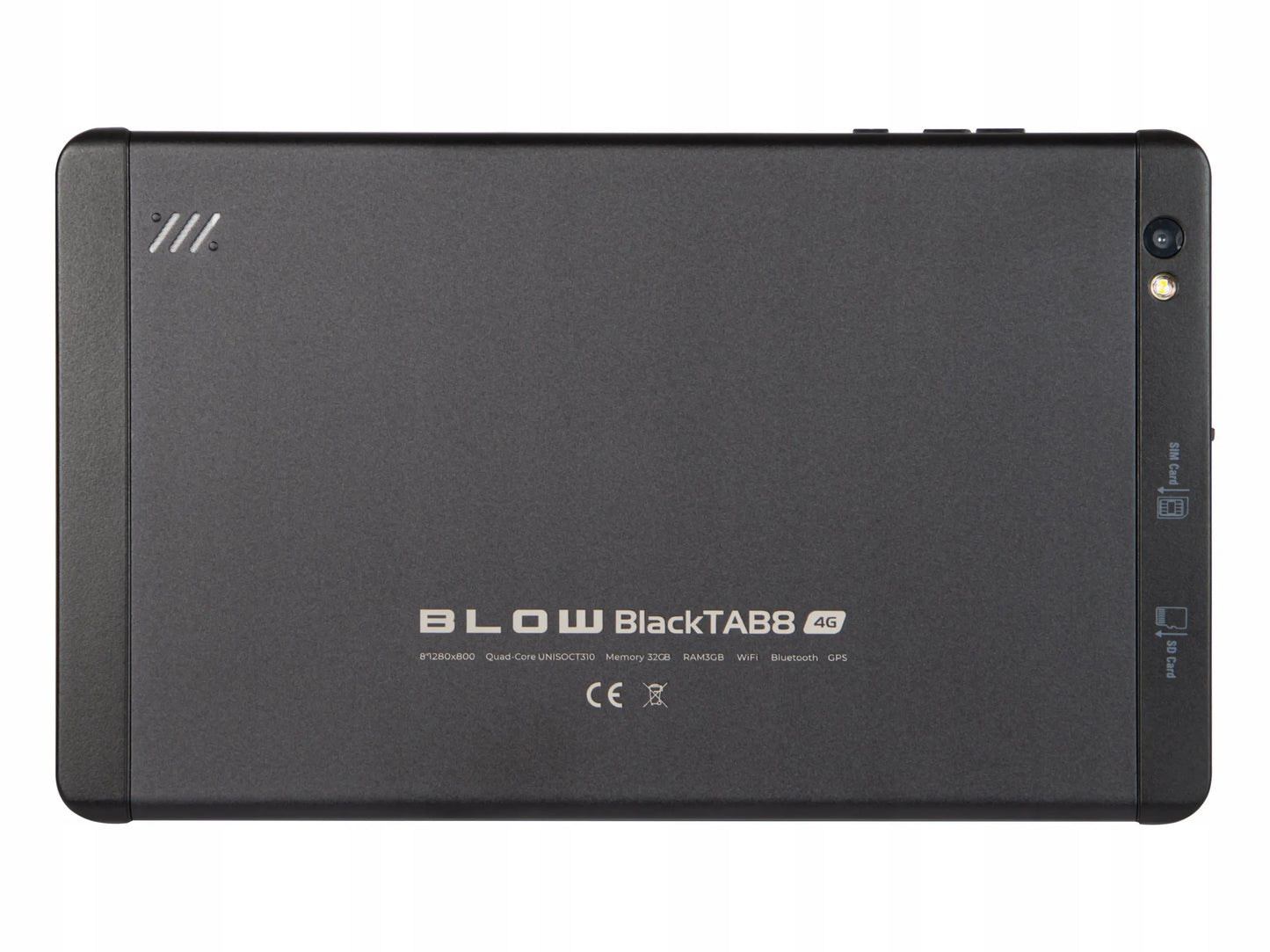 Planšetinis kompiuteris BLOW BlackTAB8 8" LTE 3/32GB 4000mAh Wi-Fi GPS SIM juodas