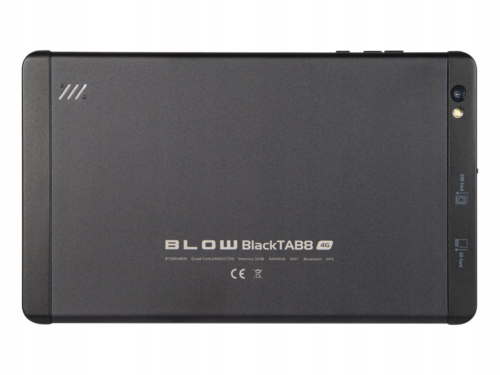 Planšetinis kompiuteris BLOW BlackTAB8 8" LTE 3/32GB 4000mAh Wi-Fi GPS SIM juodas