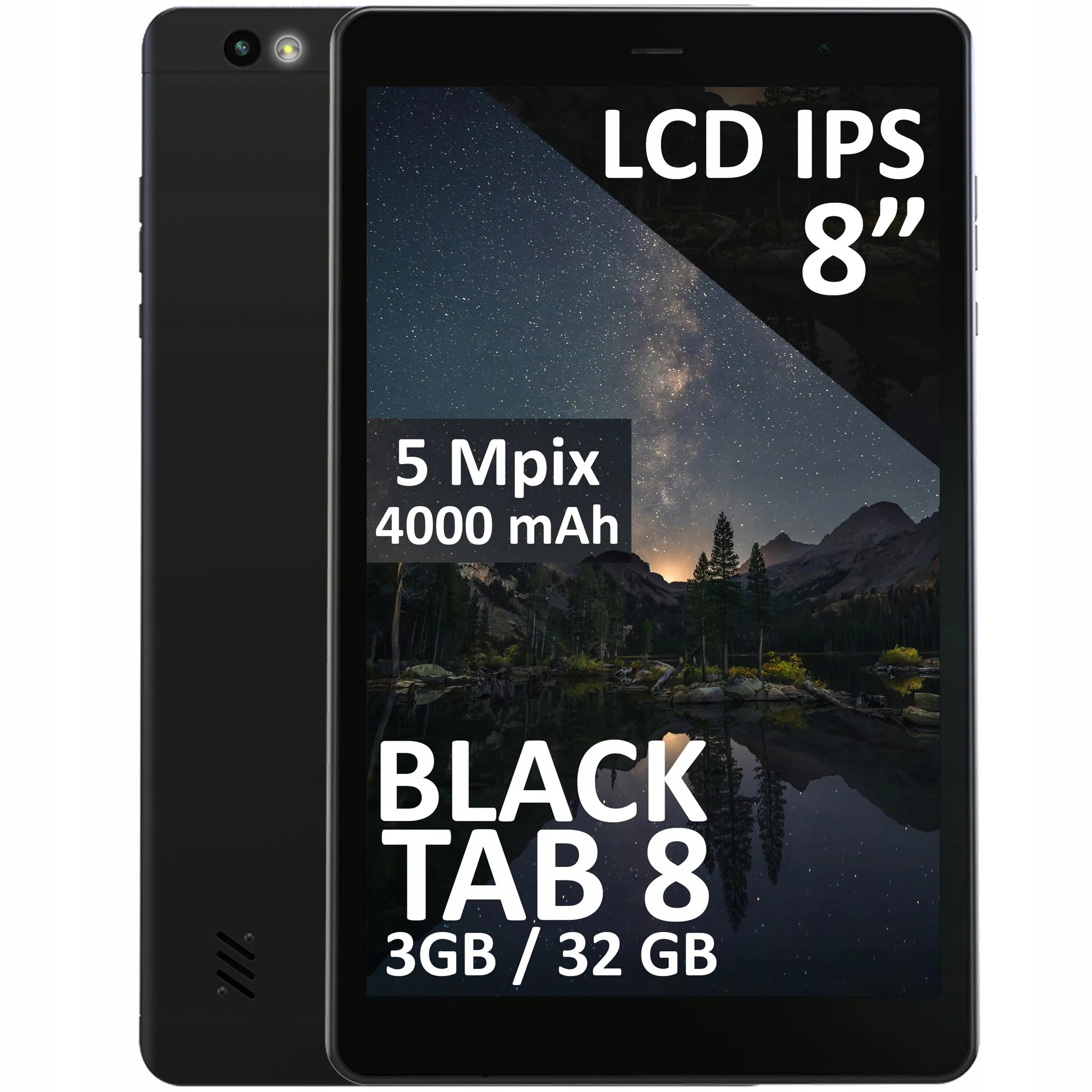 Planšetinis kompiuteris BLOW BlackTAB8 8" LTE 3/32GB 4000mAh Wi-Fi GPS SIM juodas