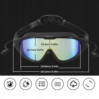 Plaukimo akiniai baseinui ANTI-FOG akiniai POLIARIZACIJA UV filtras