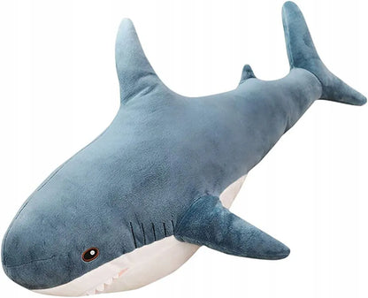 Pliušinis žaislas didelis ryklys, 60 cm maskotė, pliušinis, minkštas žaislas