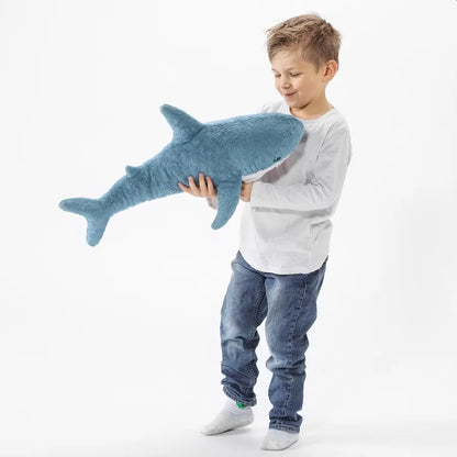 Pliušinis žaislas didelis ryklys, 60 cm maskotė, pliušinis, minkštas žaislas