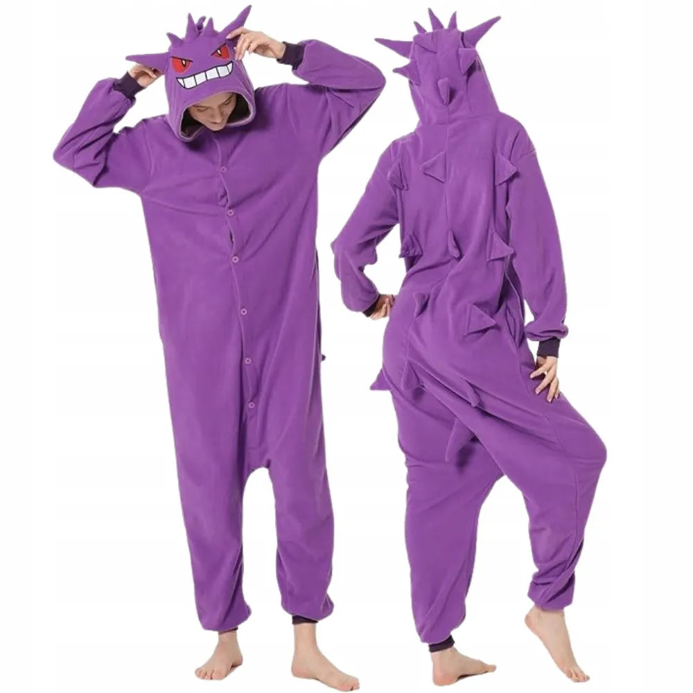 Pokemon Gengar „onesie“ kigurumi pižama, M dydis, 155–165 cm