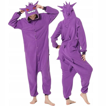 Pokemon Gengar „onesie“ kigurumi pižama, M dydis, 155–165 cm