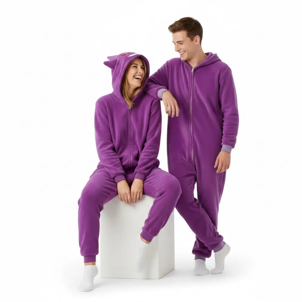 Pokemon Gengar „onesie“ kigurumi pižama, M dydis, 155–165 cm