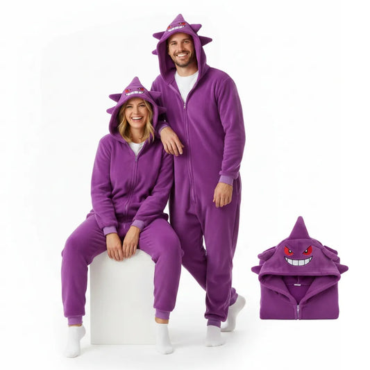 Pokemon Gengar „onesie“ kigurumi pižama, M dydis, 155–165 cm