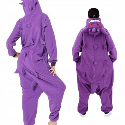 Pokemon Gengar „onesie“ kigurumi pižama, M dydis, 155–165 cm