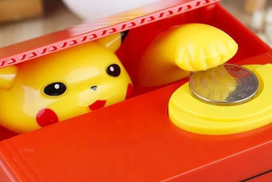 Pokemon taupyklė vaikams Pikachu taupymo dovanėlė kolekcionuotojams
