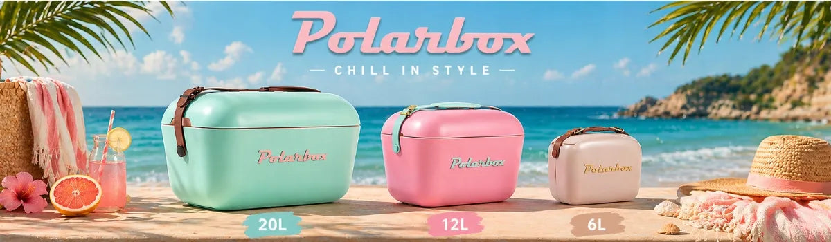 POLARBOX termoizoliacinis krepšys-šaltkrepšis, 20L retro stiliaus