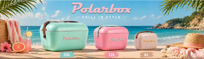 POLARBOX termoizoliacinis krepšys-šaltkrepšis, 20L retro stiliaus
