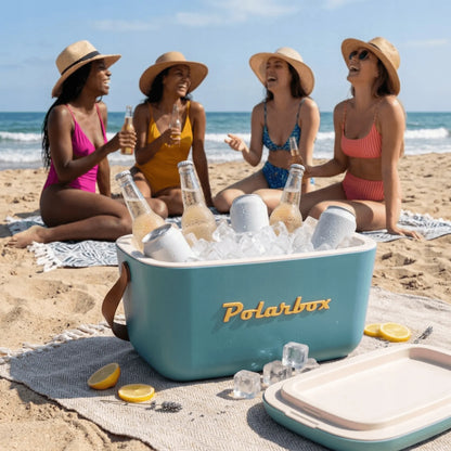 POLARBOX termoizoliacinis krepšys-šaltkrepšis, 20L retro stiliaus
