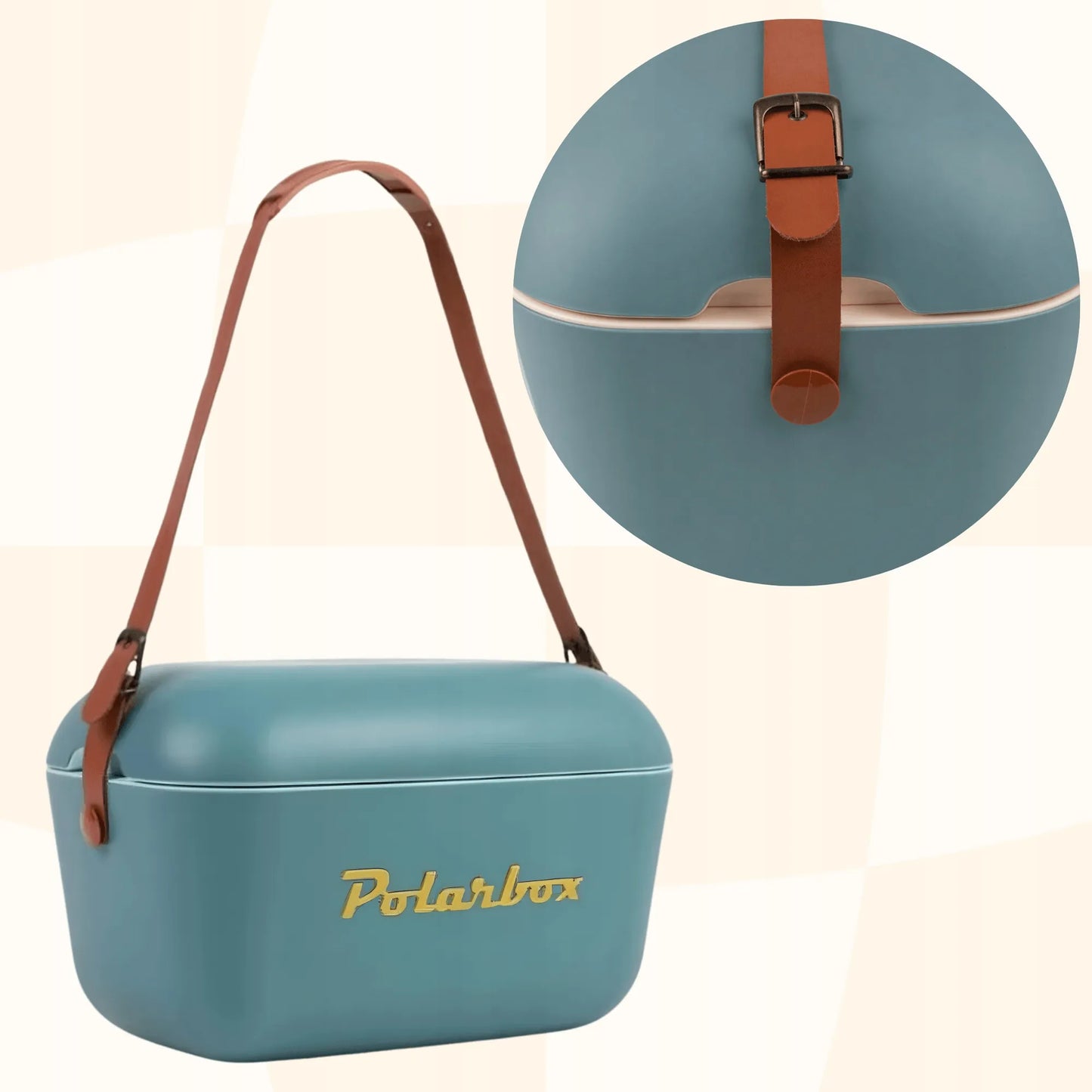POLARBOX termoizoliacinis krepšys-šaltkrepšis, 20L retro stiliaus