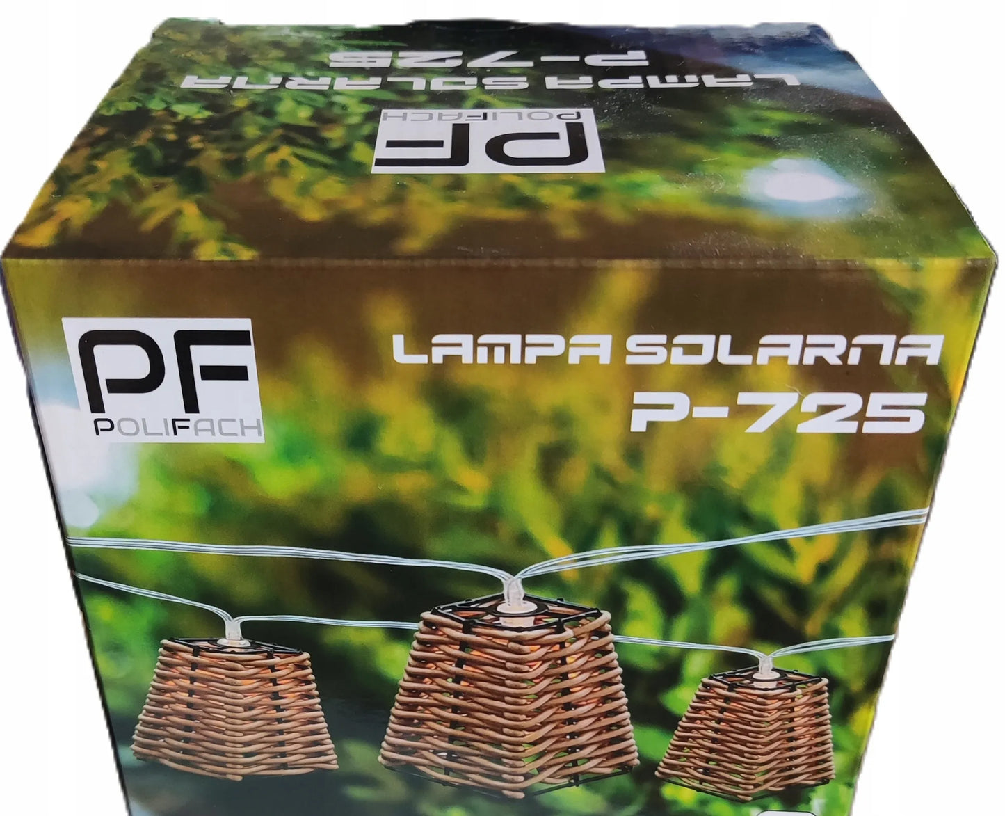 POLIFACH saulės energija maitinama sodo LED girlianda-šviestuvas, 10 LED, įsmeigiama arba pakabinama dekoracija
