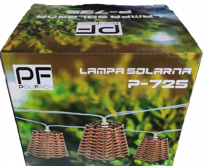 POLIFACH saulės energija maitinama sodo LED girlianda-šviestuvas, 10 LED, įsmeigiama arba pakabinama dekoracija