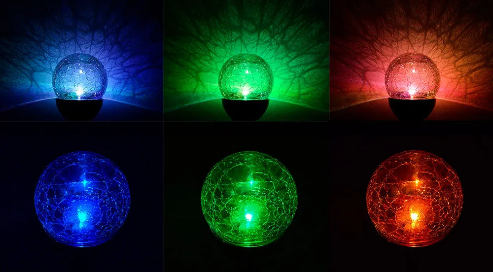 POLIFACH saulės sodo šviestuvas KULA, stiklinis, 2 LED