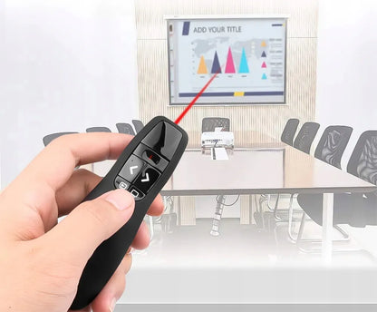 Prezentacijų pultelis su lazeriniu rodykle USB