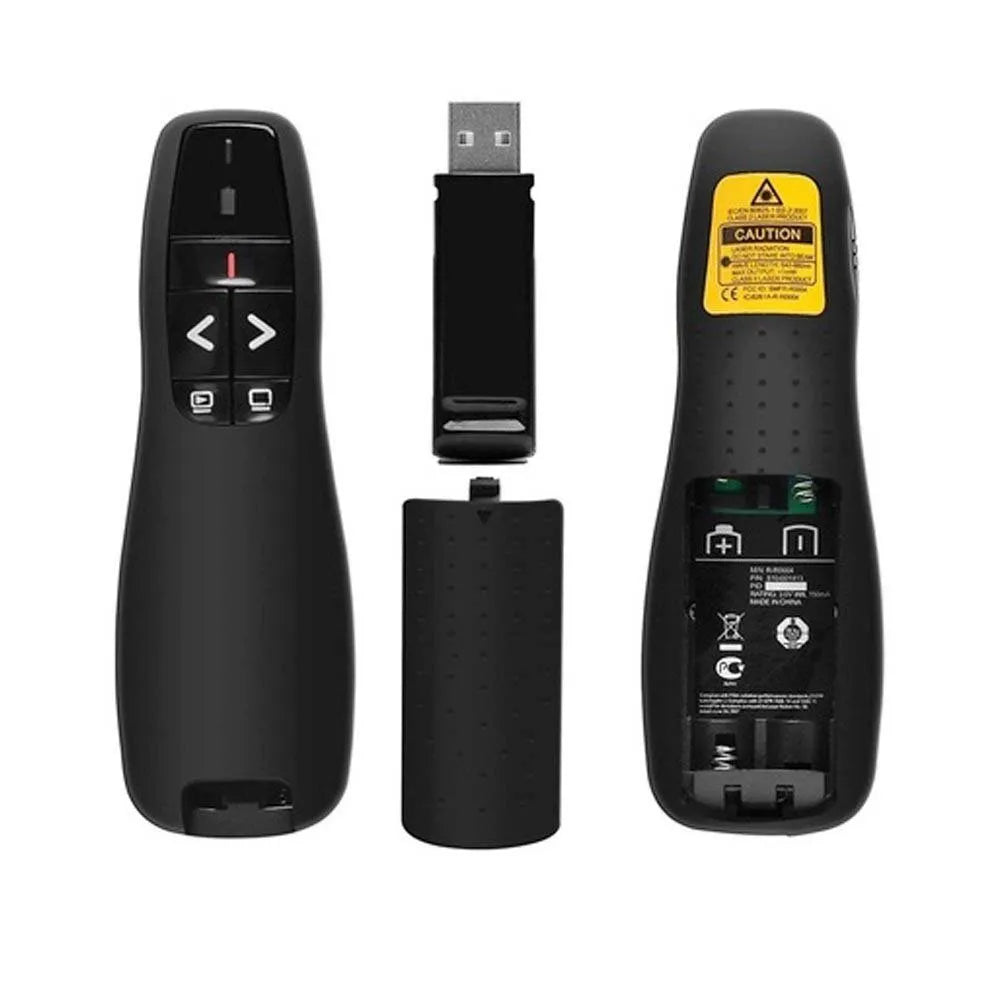 Prezentacijų pultelis su lazeriniu rodykle USB