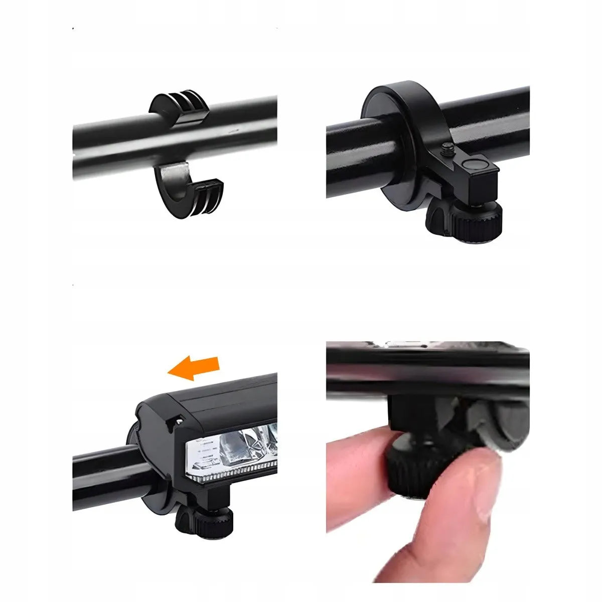 Priekinis dviračio žibintas, galingas apšvietimas – 4 režimai, Cree, USB-C