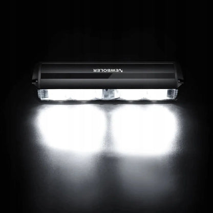 Priekinis dviračio žibintas, galingas apšvietimas – 4 režimai, Cree, USB-C