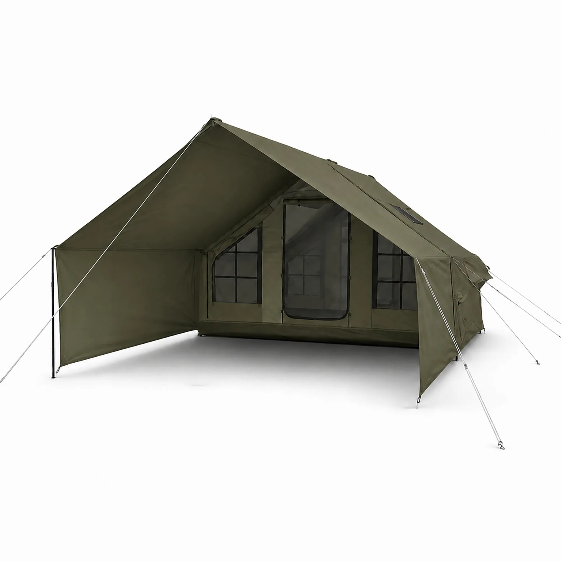 Pripučiama stovyklavimo ir glampingo palapinė Boste AirCab, 4 vietos, su prieangiu ir pompa