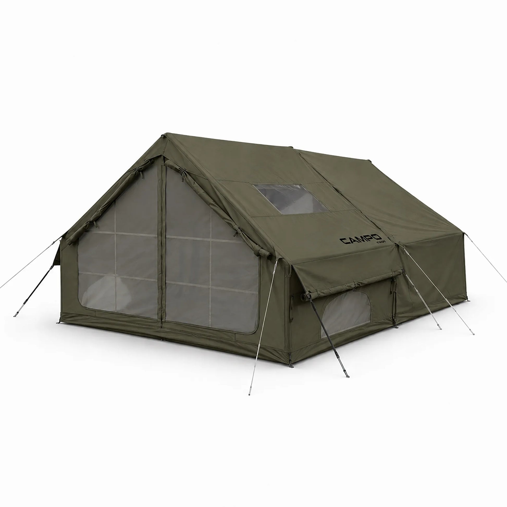Pripučiama stovyklavimo ir glampingo palapinė Boste AirCab, 4 vietos, su prieangiu ir pompa