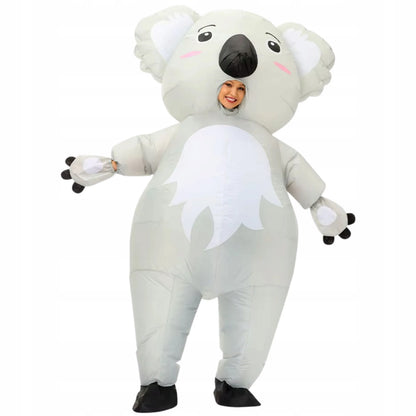 PRIPUČIAMAS KOALA MEŠKĖNO KOSTIUMAS HALLOWEEN VAKARĖLIUI, PATS PRISIPUČIANTIS
