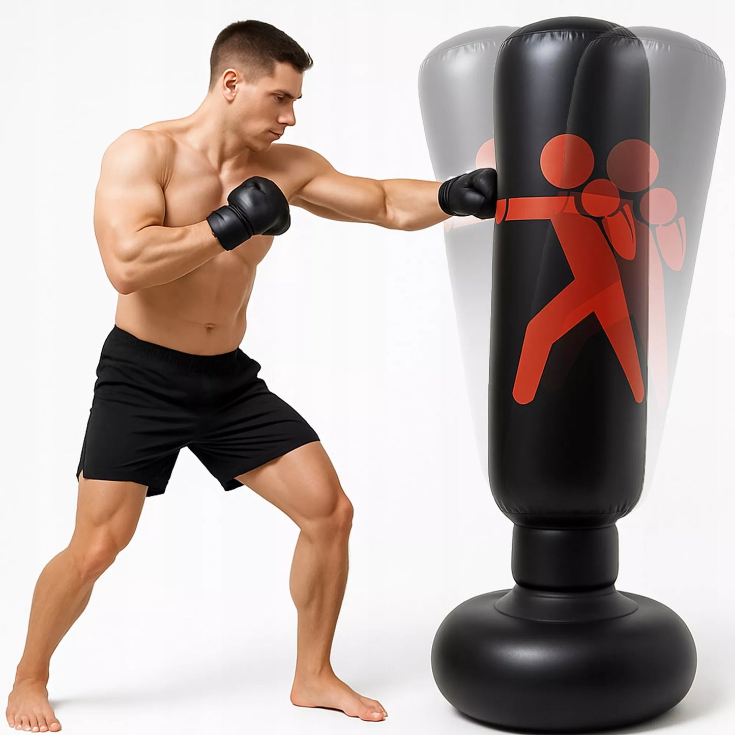 PRIPUČIAMAS LAISVAI STOVINTIS BOKSO MAIŠAS KARATĖ MMA KIKBOKSUI 1,6 M