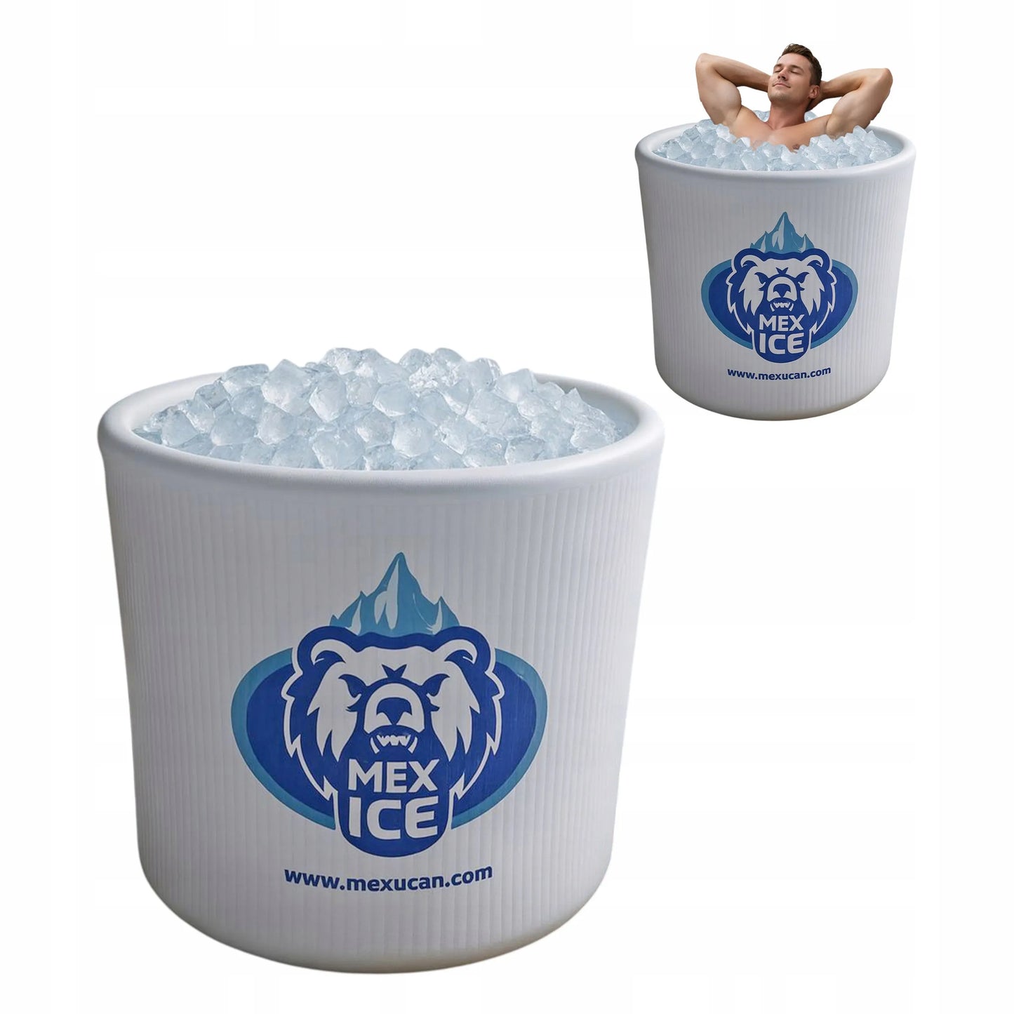 Pripučiamas ledo vonios baseinas „MEX ICE“, 460 l, regeneracijai ir krioterapijai, XL