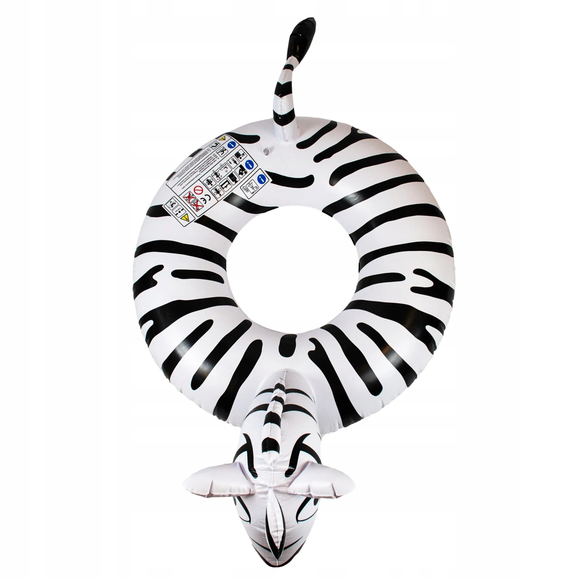 Pripučiamas zebras, XXL plaukimo ratas čiužinys