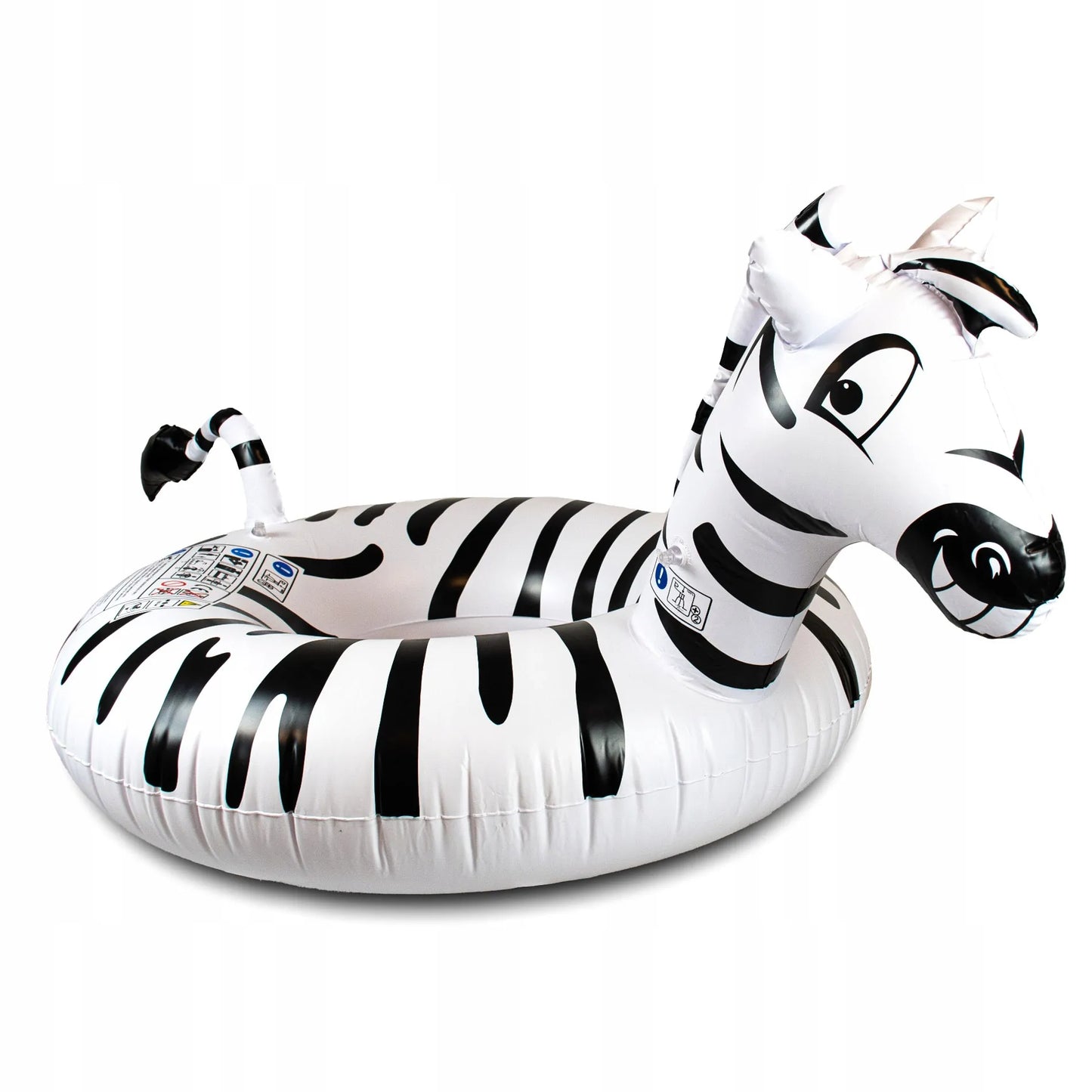 Pripučiamas zebras, XXL plaukimo ratas čiužinys