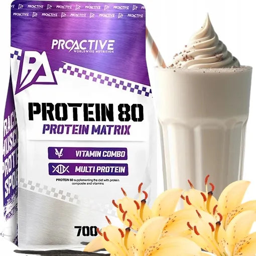„ProActive Protein 80“ baltymų milteliai, vanilės skonio, 700 g