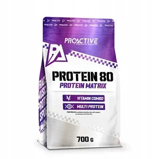 „ProActive Protein 80“ WPC baltymų papildas su vitaminais C ir B, kokosų skonio, 700 g