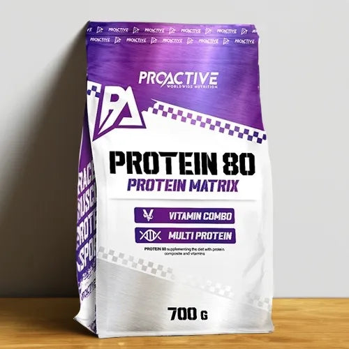 „ProActive Protein 80“ WPC baltymų papildas su vitaminais C ir B, kokosų skonio, 700 g