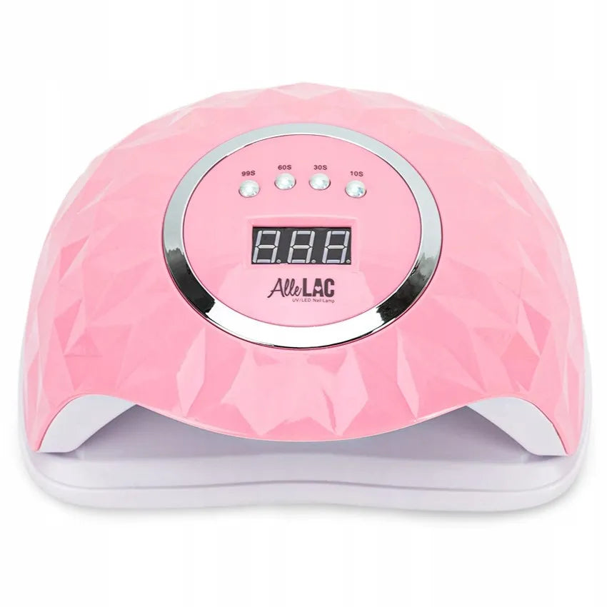 Profesionali AlleLac Y13 248 W UV/LED nagų lempa hibridiniam manikiūrui, rožinė