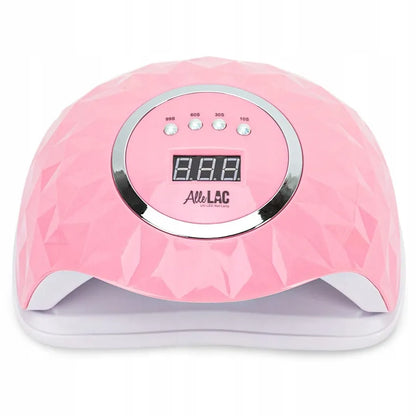 Profesionali AlleLac Y13 248 W UV/LED nagų lempa hibridiniam manikiūrui, rožinė