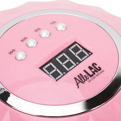 Profesionali AlleLac Y13 248 W UV/LED nagų lempa hibridiniam manikiūrui, rožinė