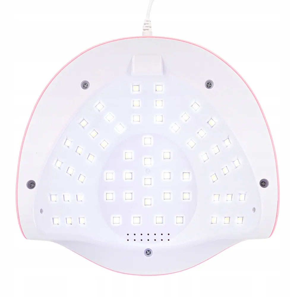 Profesionali AlleLac Y13 248 W UV/LED nagų lempa hibridiniam manikiūrui, rožinė