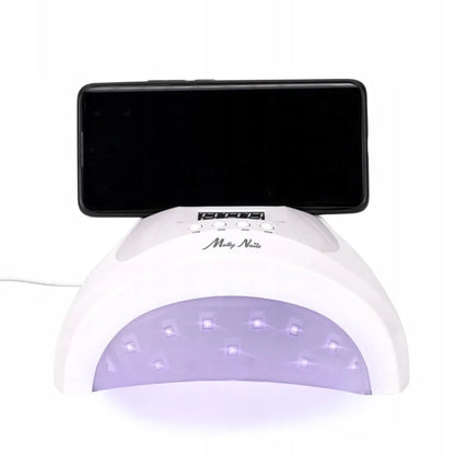 Profesionali UV/LED nagų lempa Molly Nails SUN 1S PRO 48 W, balta