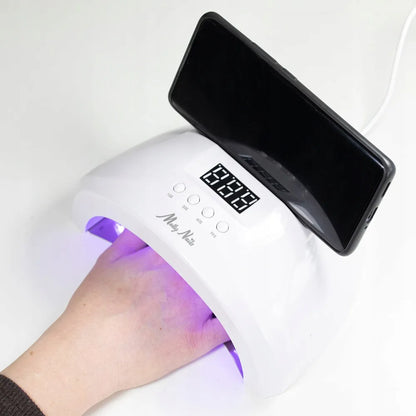 Profesionali UV/LED nagų lempa Molly Nails SUN 1S PRO 48 W, balta