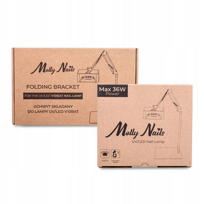 Profesionali veidrodinė UV/LED lempa MOLLY NAILS V10BAT 36 W hibridiniam lakui