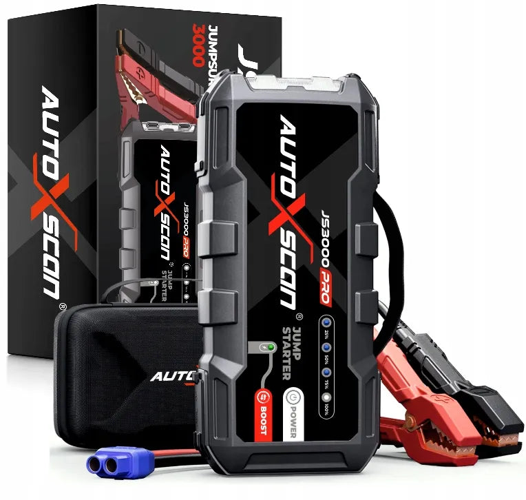 Profesionalus automobilinis starteris ir „Power Bank“ AUTOXSCAN 12V 3000A 24000mAh
