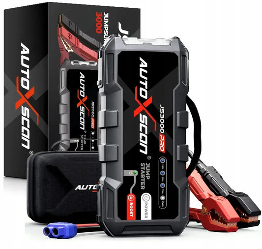 Profesionalus automobilinis starteris ir „Power Bank“ AUTOXSCAN 12V 3000A 24000mAh