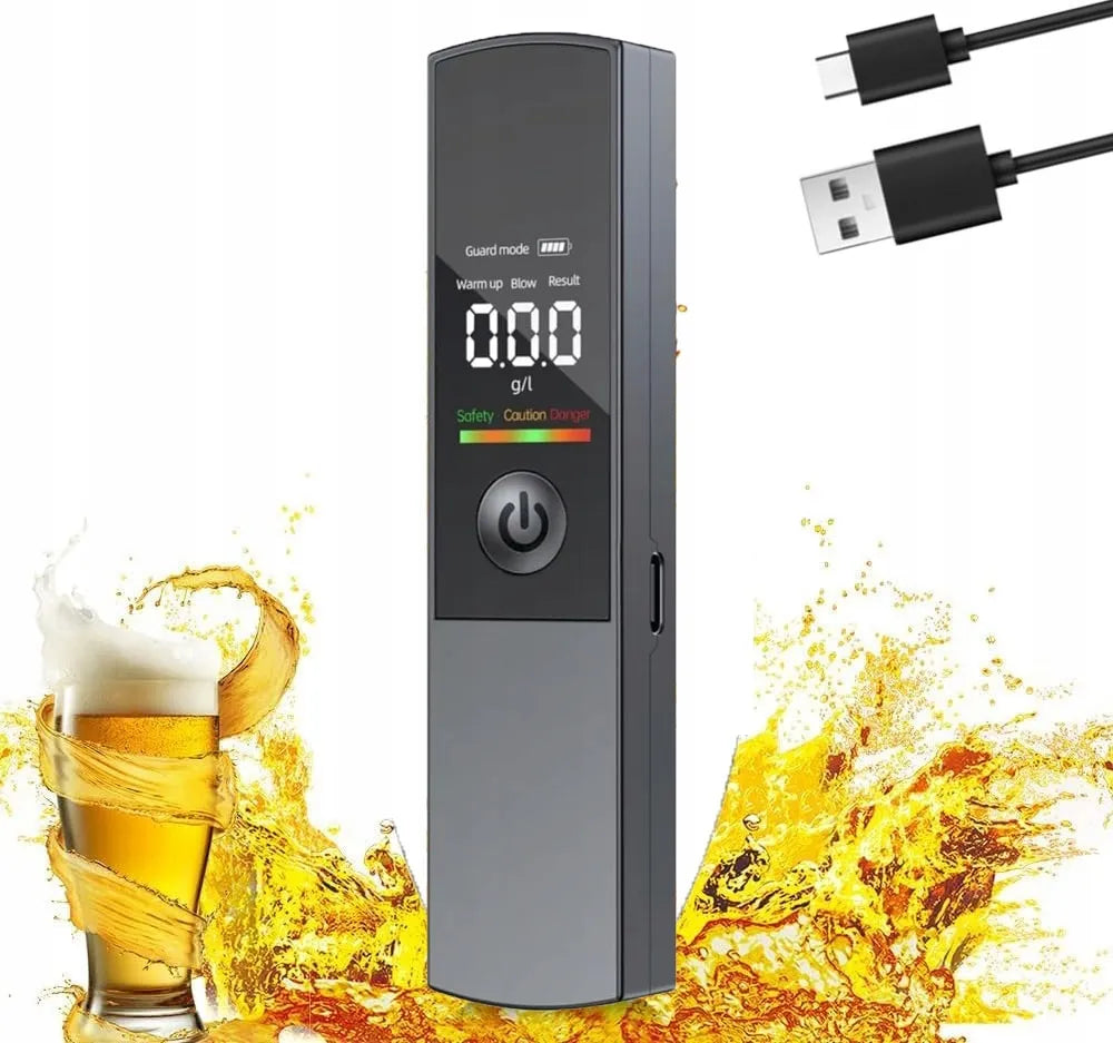 Profesionalus bekontaktis alkotesteris su LCD ekranu, tikslus, skaitmeninis