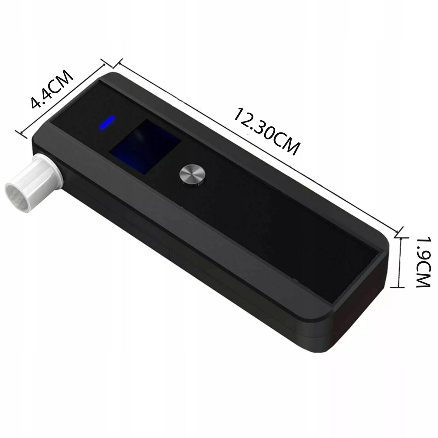 Profesionalus elektroninis alkotesteris su tiksliu kalibravimu + 5 vnt. pučiamieji antgaliai
